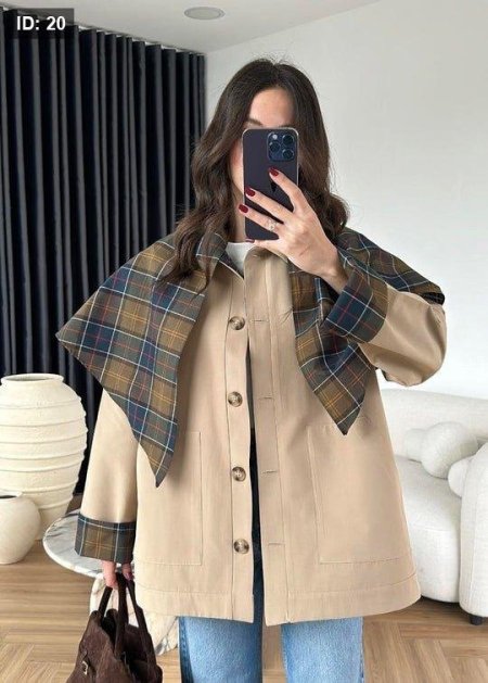 ترانشكوت مع سكارف