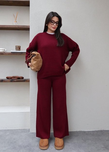 طقم سادة صوف عملي