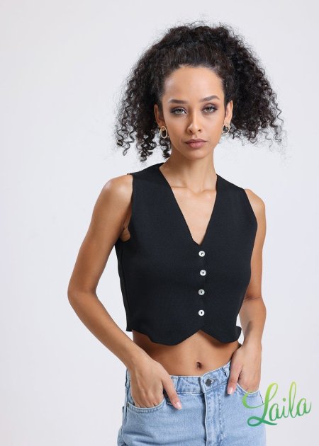 فزت قصيرة - أسود