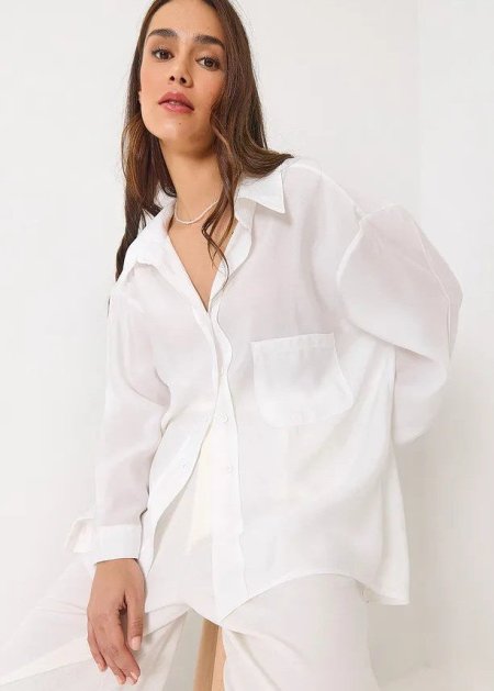 قميص سادة Oversize