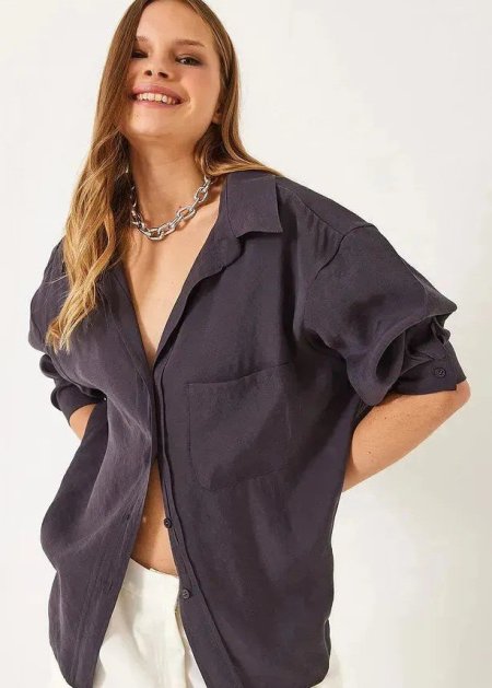 قميص سادة Oversize