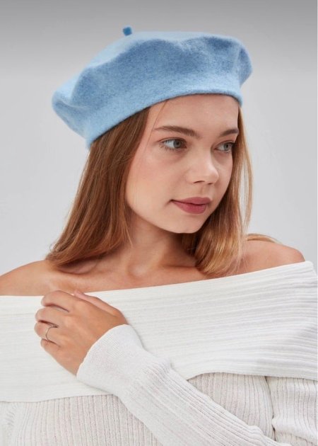 طاقية فرنسية - أزرق